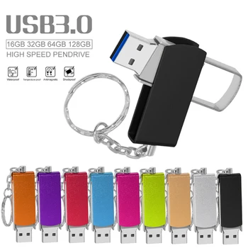 USB флэш-накопитель 3,0 Флэш-флешка 8 ГБ 16 ГБ 32 ГБ 64 ГБ 128 ГБ Cle USB 3,0 Флеш-накопитель 128 ГБ 64 ГБ 32 ГБ 16 ГБ 8 ГБ флеш-накопитель