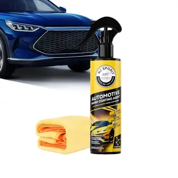 300 мл Высокозащищенный Быстрый Спрей Для покрытия автомобиля Керамическим покрытием и Автомобильным Воском Гидрофобная Уф-Защита Nano Repair Spray