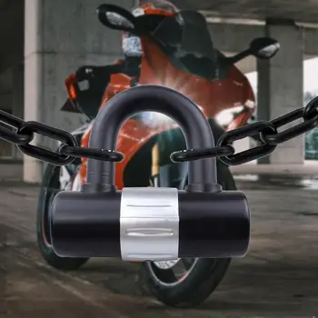 Мотоциклетный Uобразный замок, защищающий от царапин и водонепроницаемый, Толстые, защищающие от взлома велосипедные замки для уличного оборудования, мотоциклов и Ebikes