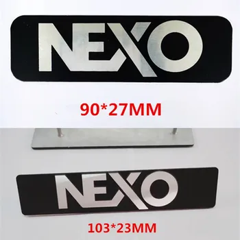 Универсальная металлическая алюминиевая вывеска NEXO, табличка с логотипом OEM, Фирменная табличка для динамика аудиоусилителя, Рупор громкоговорителя