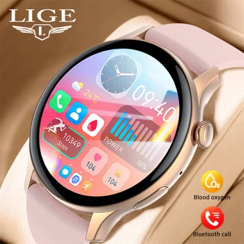 LIGE 2023 Новые Женские Смарт-часы Bluetooth Call Heart Rate 1,43 
