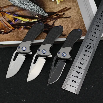 Карманные Ножи Складные Армейские Ножи Выживания, Тактические Ножи для Самообороны, Наружный Нож С Шарикоподшипником M390, Титановые Ножи, Мини EDC Инструменты