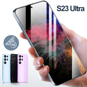 Новый Ультра Смартфон S23 6,8 Дюймов HD Полноэкранный 6800 мАч 22 ГБ 2 ТБ Глобальная Версия Мобильных телефонов Android 3G 4G 5G Сотовый Телефон