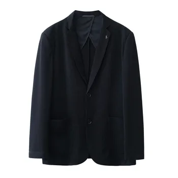 5528-2023 Осенне-зимний новый продукт, мужской костюм, деловой, повседневный, простой, с сеткой, куртка West, мужское верхнее пальто