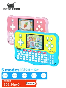 DATA FROG Портативная Обучающая машина ABC для детей раннего возраста, многофункциональный планшет, Портативная игра для детей