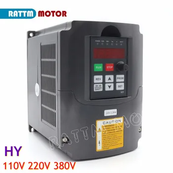 2.2KW HY Инвертор VFD 110V 220V 380V Регулятор Скорости Частотно-регулируемый Привод 0-400 Гц 3P выход