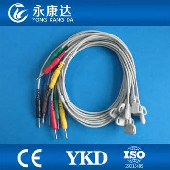 Подходит для кабеля TC30 с 10 выводами/12-канальной электрокардиограммой EKG, провода IEC din3.0