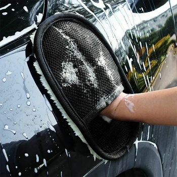 Обновленные Шерстяные Утолщающие перчатки для укладки автомобилей, Ультра Мягкие Перчатки для мытья автомобилей, щетка для полировки воском, Средства по уходу за мойкой мотоциклов