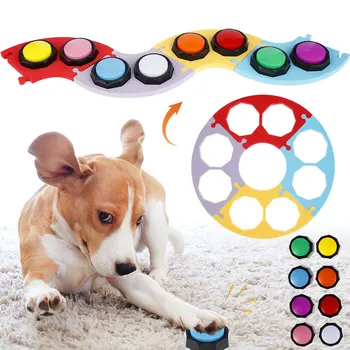 Говорящая кнопка для собак, игрушки для домашних животных, Записываемая голосовая кнопка для общения, обучающая игрушка для домашних животных Buzze Intelligence