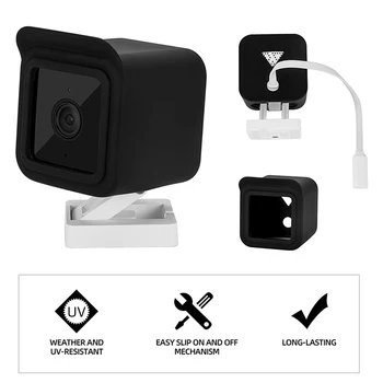 1 шт. Силиконовые защитные чехлы для камеры безопасности Wyze Cam V3, Водонепроницаемый защитный чехол, кронштейн для крепления к оболочке Wyze Cam V3