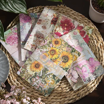 Yoofun 20 листов Бумаги для создания цветочных пейзажей особой формы, Эстетическое Рукоделие, Журнал для изготовления подарочных карт, Скрапбукинг
